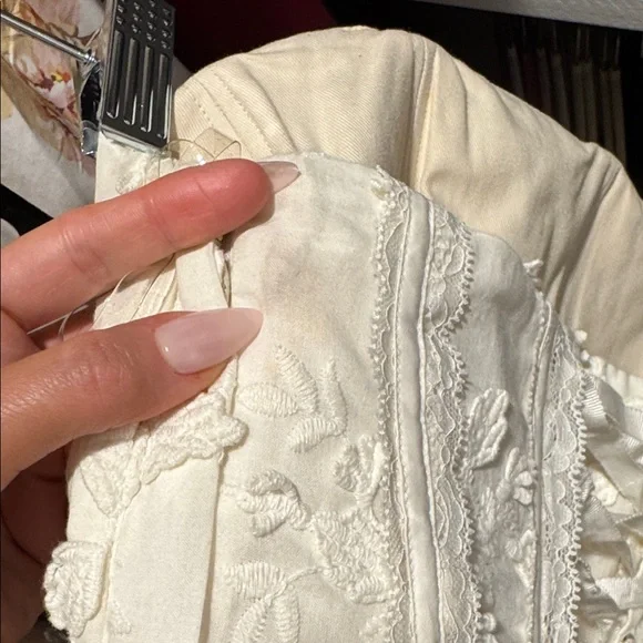 ❌SOLD❌ House of CB Dakota Vintage Ivory Embroidered Strapless Corset - Picture 9 of 13
